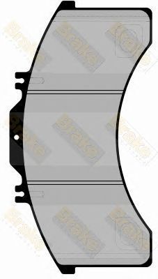 BRAKE ENGINEERING pa1738 -  Комплект тормозных колодок, дисковый тормоз